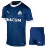 Conjunto (Camiseta+Pantalón Corto) Olympique de Marseille Segunda Equipación 23-24 - Niño